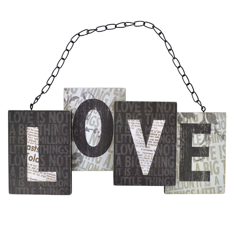 Brambly Cottage Love Wall Décor Wayfair.co.uk